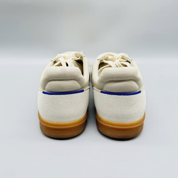 Rothy's Shoes Men 11.5 Ivory Knit Sneaker RS01 Lace Up Low Top Gum Sole Recycled - Picture 6 of 12